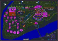 پروژه معماری هتل کنار رودخانه (Hotel On River Project) dwg