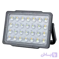 چراغ خورشیدی گرین لاین پروژکتوری ۱۴۰۰ لومن با ۵۹ LED و باتری ۷۲۰۰ میلی‌آمپرساعت مدل GNFL14SOLLGBK