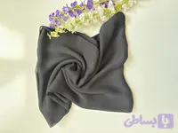 شال حریر مشکی ساده
