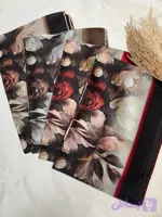 روسری ابریشم گل گلی