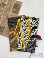روسری ابریشم توییل طرح فندی - گالری ماه چهره استور