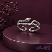 انگشتر نقره زنانه طرح مار بولگاری