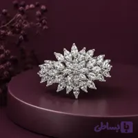 انگشتر نقره زنانه امپریال طرح گل مارکیز
