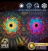 چراغ خورشیدی دکوراتیو ماندالا در تمام رنگ‌ها | نورپردازی حیاط، باغ و فضای باز