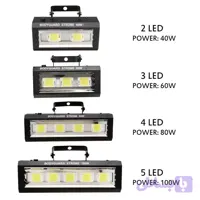 رقص نور فلاشر LED تک رنگ و فول کالر 40 وات، 60 وات، 80 وات و 100 وات