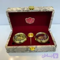 پک چرمی طلایی