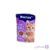 پوچ وینستون گربه با طعم بوقلمون و بره وزن 100 گرم