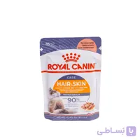 پوچ گربه رویال کنین مدل پوست و مو (Hair & Skin) وزن 85 گرم