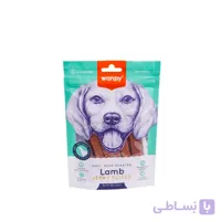 تشویقی سگ ونپی مدل استیک با طعم گوشت وزن 100 گرم