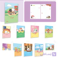 دفتر60برگ وزیری سیمی مجلد حاشیه دار پیتیکو کد361