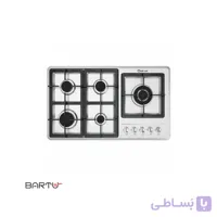 اجاق گاز استیل رومیزی 5 شعله ایندی تک مدل ITS-502 توکار