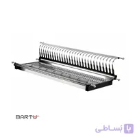 آبچکان استیل کابینتی یک طبقه سینی دار پلاتین کد 1020