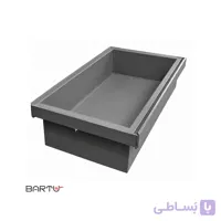 کشوی ریلی باکس البسه چرم پلاتین کد 1092