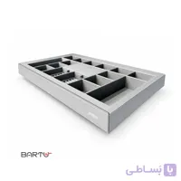 کشو جا اکسسوری و زیورآلات ریلی چرم پلاتین کد 1091