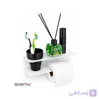 شلف دیواری با جای دستمال کاغذی آیلین هوم کد 013 – فلزی