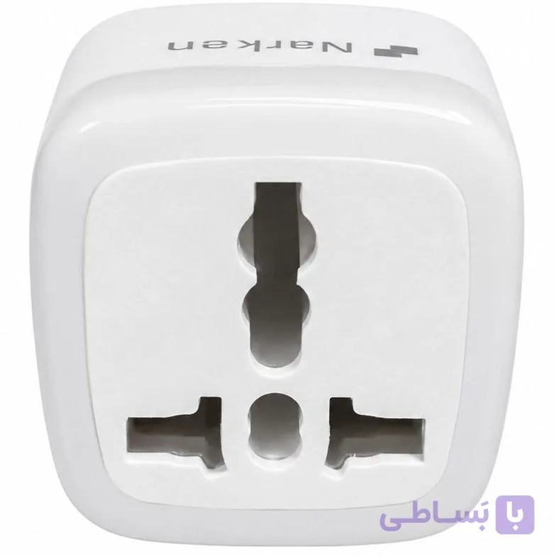 مبدل برق 3 به 2 نارکن Narkan مدل A06N-1 اورجینال – سفید