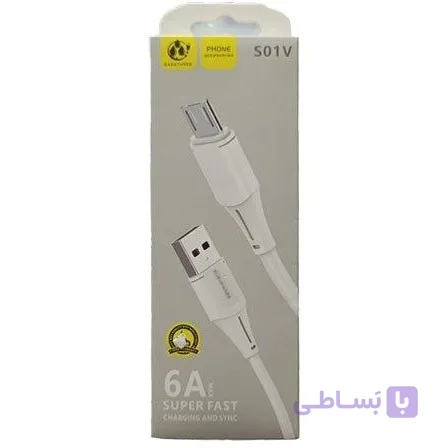 کابل شارژ میکرو ساسات مدل S01V – سفید