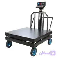 باسکول چرخدار 2 تن / 2000 کیلوگرم پلاس سینی 120*120 گالوانیزه پرینتر دار محک مدل MDS13000Plus