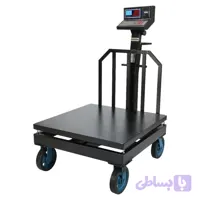 باسکول چرخدار 1 تن / 1000 کیلوگرم پلاس سینی 120 *120 گالوانیزه پرینتر دار محک مدل MDS13000Plus