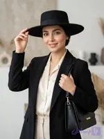 کلاه فدورا سرگرد بغل پاپیونی کد 5960