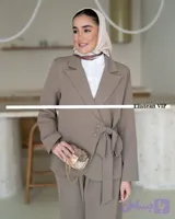 کت شلوار زنانه مدل بغل پاپیونی VIP کد 19087