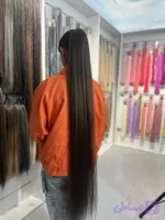 دم اسبی صاف قهوه‌ای تیره