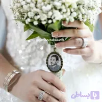 قاب آویز رزینی دسته‌گل عروس