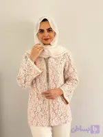 کت گیپور مرواریدی گلبهی