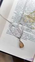 گردنبند نقره زنانه مدل 125  سنگ دُر مویی