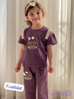 تیشرت شلوار مدل دخترک پنبه صددرصد تضمینی