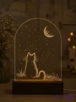چراغ خواب طرح گربه | چراغ رومیزی طرح گربه