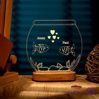 استند نوری طرح ستاره | چراغ خواب عاشقانه | چراغ رو میزی سفارشی
