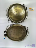 سینی فلزی طرح لیلیوم سایز بزرگ