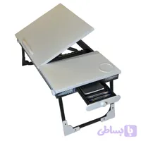 مبز لپتاپ تاشو ارگونومیک مدل چندمنظوره - با رویه pvc و قابلیت تنظیم شیب