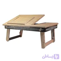 میز لپتاپ تاشو ارگونومیک مدل چندمنظوره - با رویه pvc و قابلیت تنظیم شیب و ارتفاع