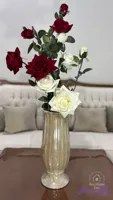 گلدان کنار سالنی پایه‌دار سرامیکی لاستر