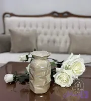 گلدان سرامیکی مدل چروک لاستر