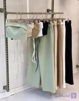 ست کراپ وشلوارمجلسی زنانه