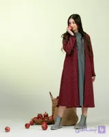 پالتو بلند گلدار پاییزه
