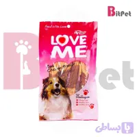 تشویقی سگ لاومی دورپیچ مرغ با طعم هویج Love Me Dog Treat Carrot وزن 60 گرم