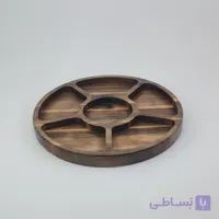 سینی سرو آجیل و تنقلات چوبی مدل Walnut Delight