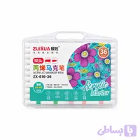zuixua ماژیک اکریلیک 36 رنگ سری 616