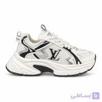 کتونی زنانه ونس آدیداس سفید مشکی سایز 37 تا 40