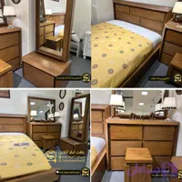 سرویس خواب دو نفره چوبی کد 100