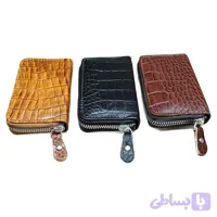 جاکارتی زیپی چرم طبیعی پوست ماری
