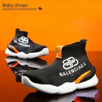 کتونی اسپرت جورابی بافتی بالنسیاگا چاپی BALENCIAGA