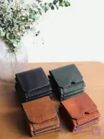 کیف پول جیبی چرم طبیعی دست‌دوز | جادار و کاربردی |مشکی ، سبز تیره ، عسلی روشن ، عسلی تیره ، قهوه ای تیره