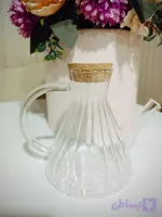 قوری پیرکس شعله مستقیم با درب چوب پنبه ای
