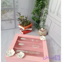 جاقاشق چنگالی چوبی سه خانه