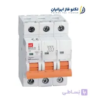 کلید مینیاتوری 3 پل 40 آمپر  LS ال اس سه فاز BKN-3P-C40A